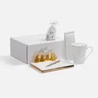 Набор &laquo;Планы на счастье&raquo;, белый с золотистым