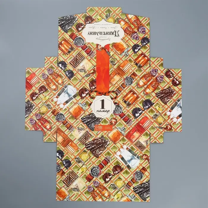 Коробка подарочная складная конверт, упаковка, &laquo;Джентельмен&raquo;, 31 х 22 х 5 см