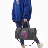 Сумка спортивная женская, TEXTURA, маленький размер, цвет серый