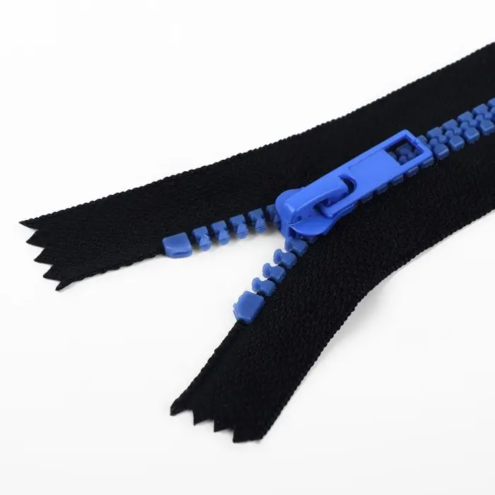 Молния &laquo;Трактор&raquo;, №5, неразъёмная, замок автомат, 20 см, чёрная, синяя