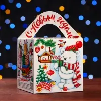 Подарочная коробка &laquo;Белоснежный&raquo; , Кубик большой 12&times;12&times;12 см