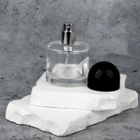 Флакон стеклянный для парфюма, с распылителем, 30 мл, прозрачный/чёрный