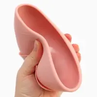 Тарелка детская на присоске и ложка, розовый, Mum&Baby