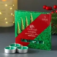 Набор чайных свечей ароматических "Снежный кипарис" 9 штук