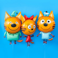 Шар фольгированный 34" &laquo;Карамелька. Три кота&raquo;, фигура