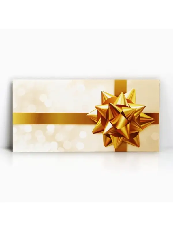 Конверт для денег &laquo;Золотой бант&raquo;, 16.5&times;8 см