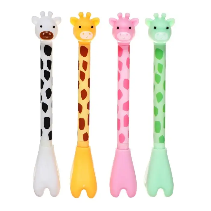 Ручка - прикол гелевая Calligrata &laquo;Жираф&raquo;, МИКС