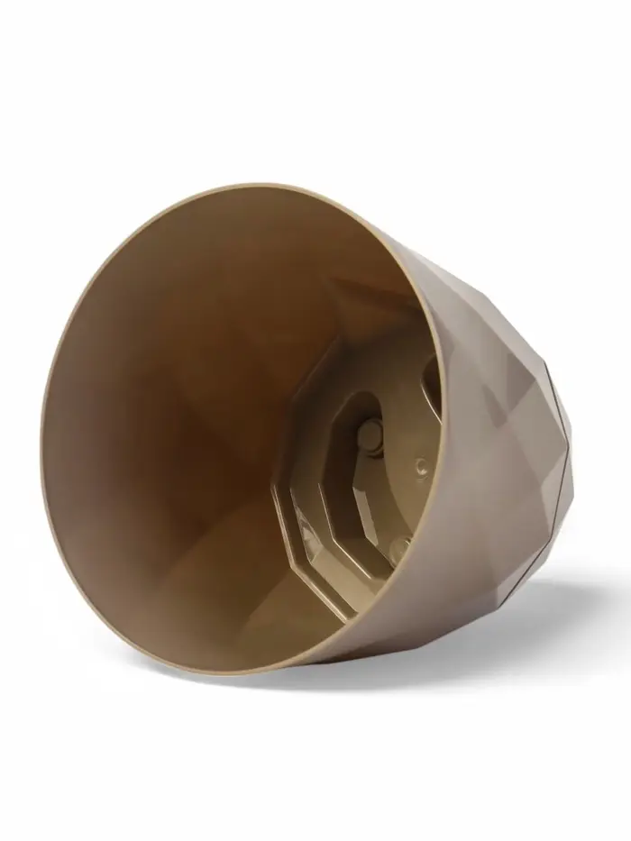 Горшок для цветов "Laurel" D-14,5 см, 1,3 л с поддоном, бежевый