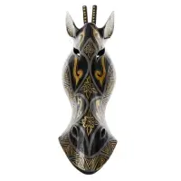 Маска "Жираф" дерево 50х15х7 см