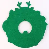 Венок из фетра своими руками на новый год, с колокольчиками, набор для творчества