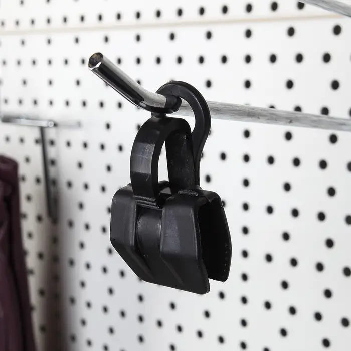 Крючок - вешалка с прищепкой, 50 шт. 3&times;5.5&times;1.7 см, чёрный