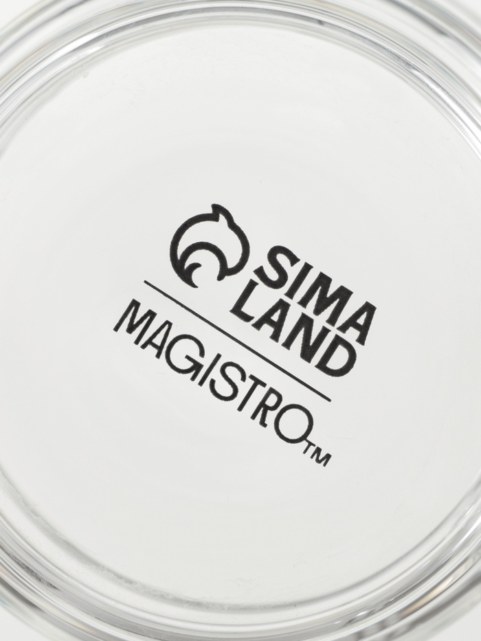 Кружка стеклянная штабелируемая "Боттом", 100 мл, 5,8х5,1 см нет