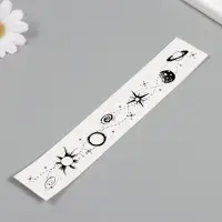 Переводная тату на тело чёрная &laquo;Браслет. Космос&raquo;, 20&times;3 см