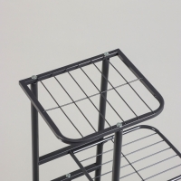 Подставка для цветов Greengo, 5 полок, 44 &times; 22 &times; 95 см, напольная, металл, тёмно-серая