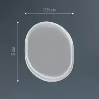 Набор подушечек для обуви, на клеевой основе, силиконовые, 6 шт., прозрачный