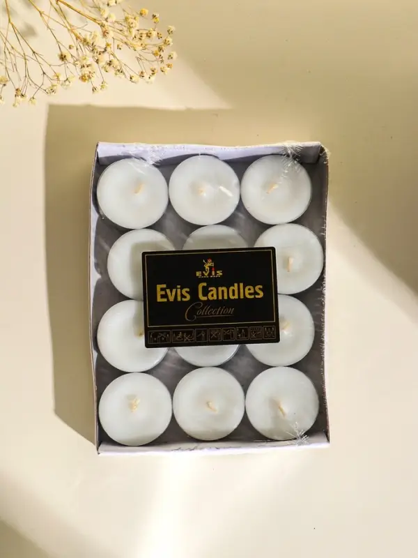 Набор чайных свечей 12 шт, d 37 мм, 15 гр, 3 часа горения