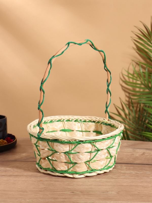 Корзина плетеная 22x22x30 см, ротанг