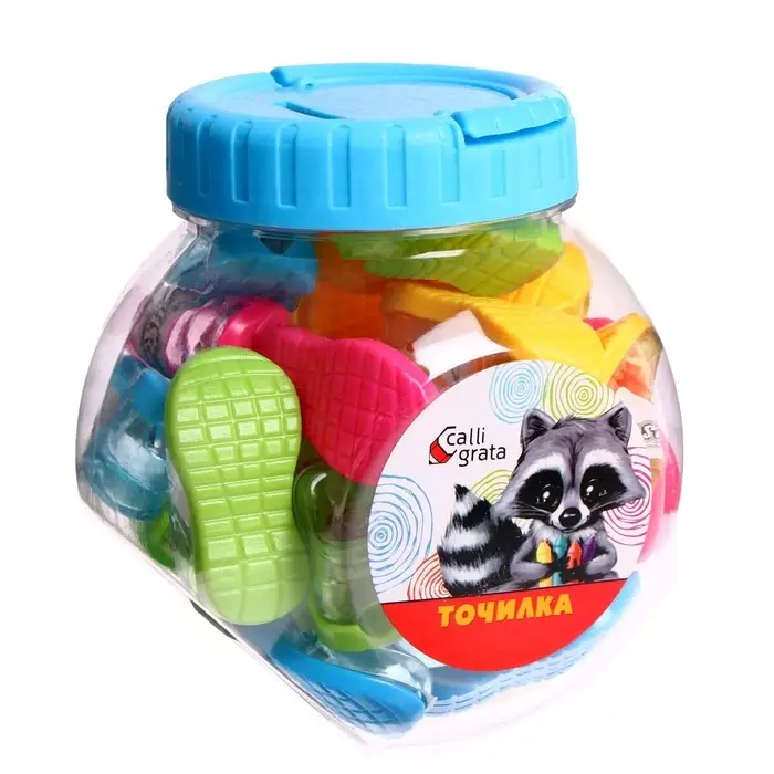 Точилка с контейнером &laquo;Кроссовки&raquo;, МИКС