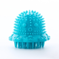 Игрушка массажная для собак "Осьминог" 10 см, ТПР, синяя