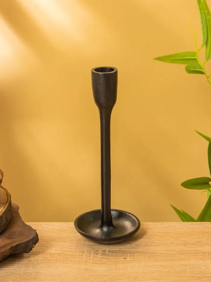 Подсвечник &laquo;Полночь&raquo;, 8&times;8&times;20 см, алюминий