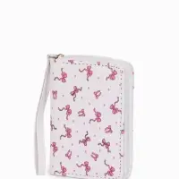 Кошелек жен 07-01-01 Июнь2534 бантики, 12*1,5*9 см, 2 отд+отд/молн, д/карт, белый