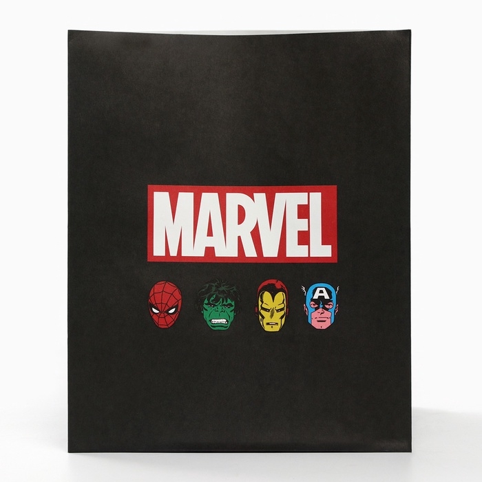 Набор крафтовых пакетов со стикерами, Мстители, 18х22х12 см