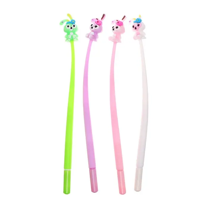 Ручка - прикол гелевая &laquo;Зайчик&raquo;, синий стержень, МИКС