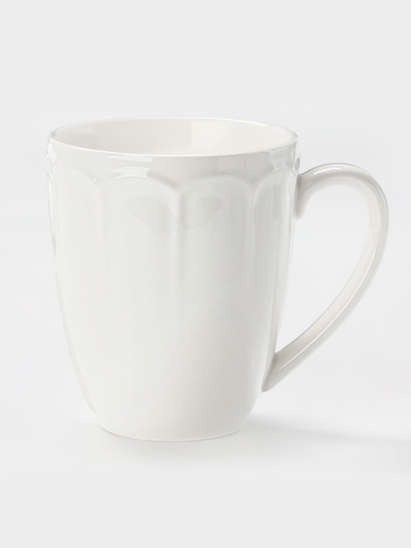Набор кружек WY Renessans, 400 мл, набор 2 шт., фарфор, белый