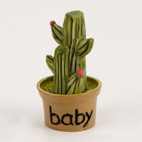 Миниатюра кукольная &laquo;Кактус в горшке&raquo;, набор 2 шт., размер 1 шт. &mdash; 1,7 &times; 2,5 &times; 1,7 см