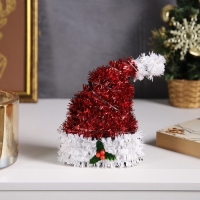 Светодиодная фигура из мишуры &laquo;Колпак&raquo; 14 &times; 10 см, 10 LED, батарейки AG10х3 (в комплекте), свечение тёплое белое