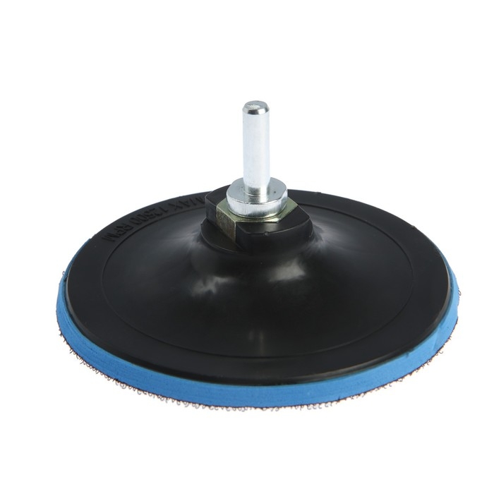 Насадка с липучкой для дрели и УШМ ТУНДРА, М14, с адаптером, твердая, 125 мм Насадка с липучкой для дрели и УШМ ТУНДРА, М14, с адаптером, твердая, 125 мм