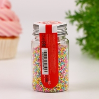 Кондитерская посыпка "Бисер разноцветный", 2 мм, 50 г