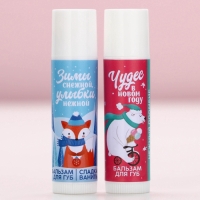 Подарочный набор косметики &laquo;Верь в чудеса!&raquo;, бальзам для губ, 2 х 10 г, Новый Год