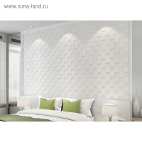 Самоклеящаяся ПВХ панель "Черный кирпич" 70*77см