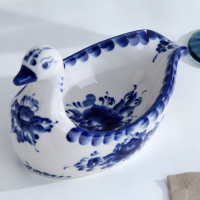 Подставка под половник &laquo;Уточка&raquo;, 13х21 см, гжель