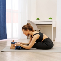 Ремень для йоги Sangh Moon, 180 х 4 см, цвет синий