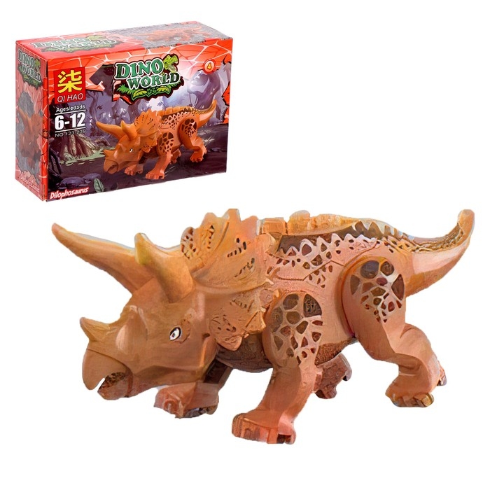 Конструктор блочный &laquo;Динозавры&raquo;, 12 видов, МИКС