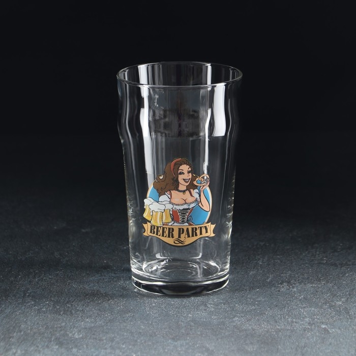 Стакан стеклянный для пива &laquo;Пейл-Эль&raquo;, 570 мл, рисунок МИКС