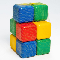 Набор цветных кубиков, 10 штук, 12 &times; 12 см