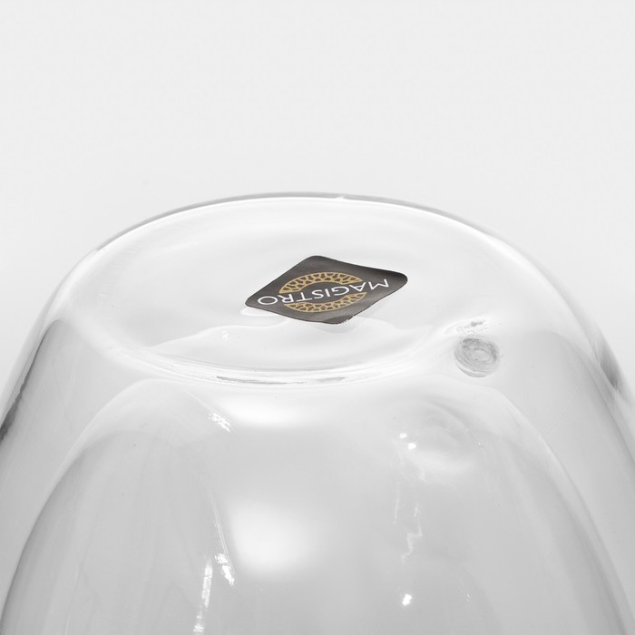 Набор стеклянных стаканов с двойными стенками Magistro &laquo;Поль&raquo;, 350 мл, 2 шт, 8,5&times;12 см