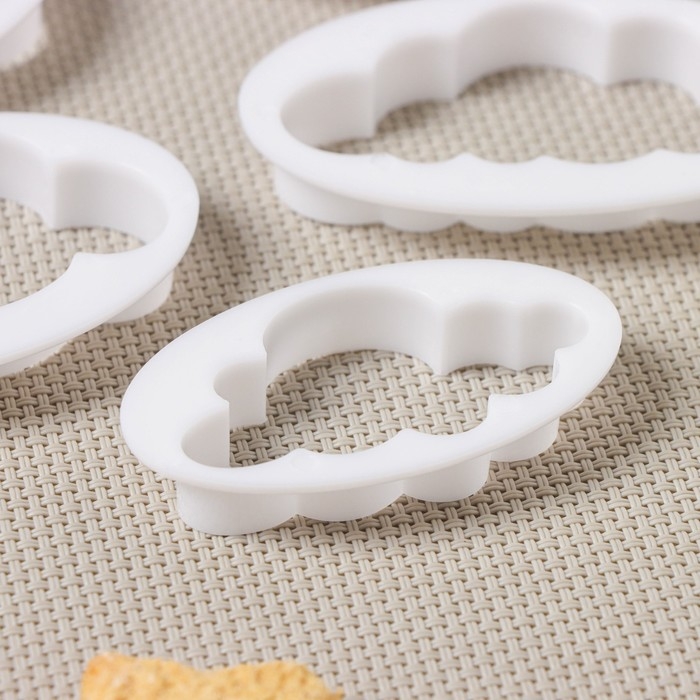 Набор выемок кондитерских для марципана и теста Доляна, 5 шт, 7,8&times;4,6&times;1 см