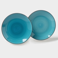 Набор посуды "Бриз" 6 пред: 2 кружки, 2 салатника, 2 тарелки