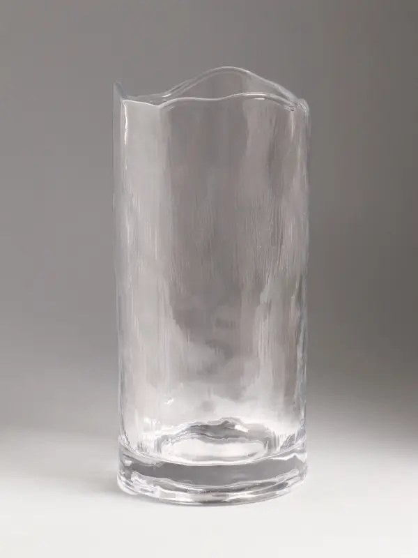 Ваза стекло настольная "Вега" 25х12 см, прозрачный