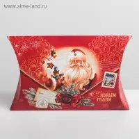 Коробка новогодняя складная фигурная &laquo;Новогодняя почта&raquo;, 26 х 19 х 4 см, Новый год