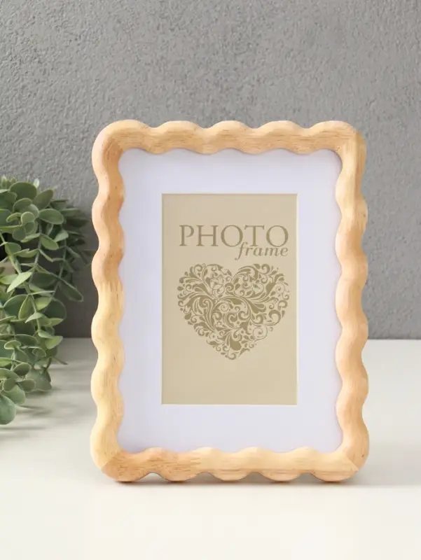 Фоторамка дерево 10х15 см с паспарту "Волна" 23,5х18,2х2 см