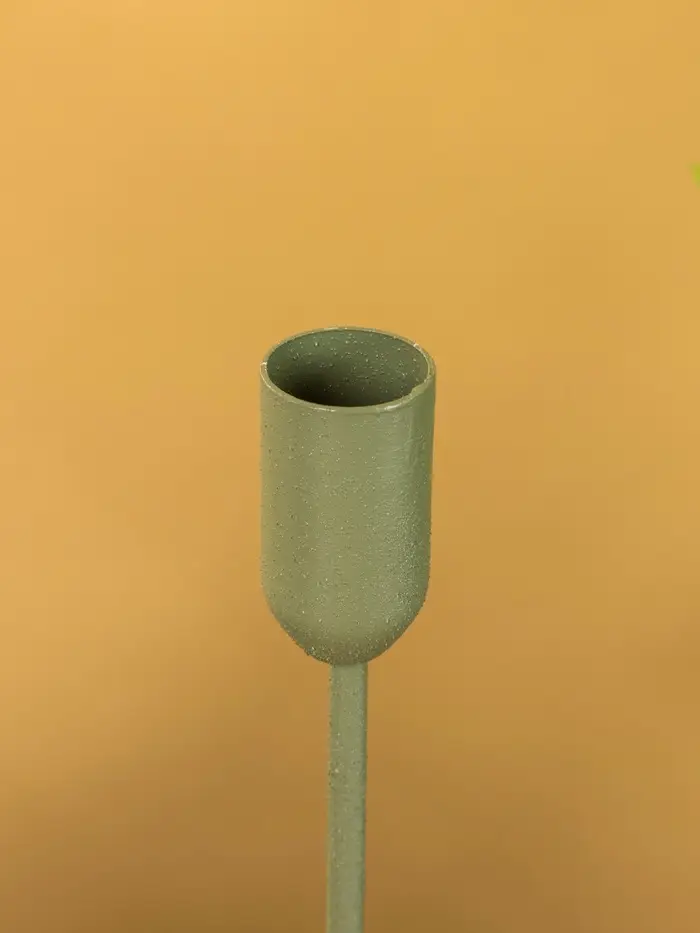 Подсвечник на 1 свечу текстурный "Болотный" 8х8х25,5 см