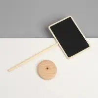 Меловой ценник &laquo;На ножке&raquo; 17&times;8 см, прямоугольник, (фасовка 10 шт.), чёрный