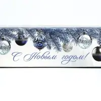 Коробка под 3 конфеты с ячейками &laquo;Серебро&raquo;, 13.3 х 3.3 х 5.8 см