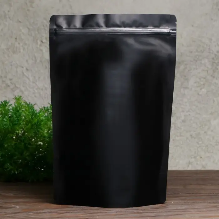 Пакет дой-пак, матовый, чёрный, 20&times;30&times;5 см