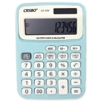 Калькулятор настольный 12-разрядный CT-72V, голубой